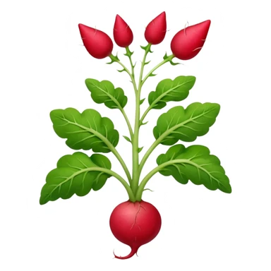 radish plant sticker