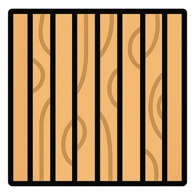 wooden acoustic panel, stylized, light brown wood, minimal design sticker