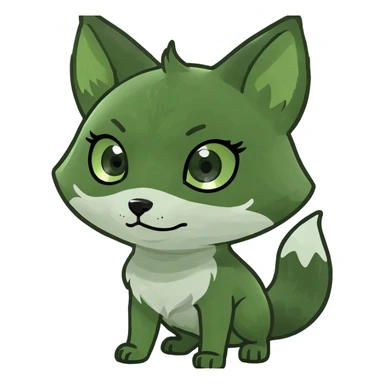 Chibi kitsune  sticker