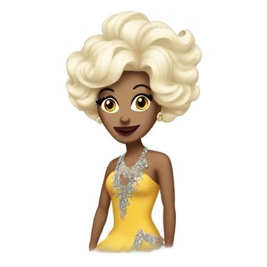 Drag queen posing sticker