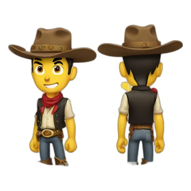 lucky luke sticker