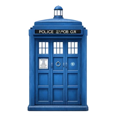 blue Police box sticker