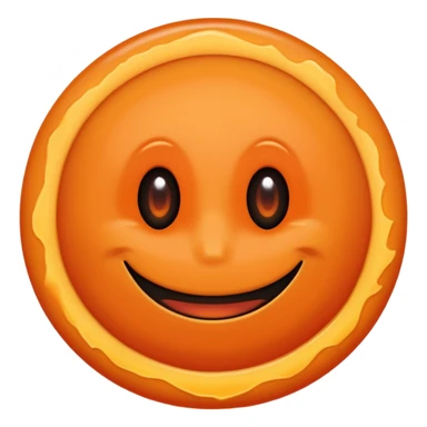 make a blackhole, accretion disk and all, with an orange smiley face, black head, orange ring, orange eyes, orange mouth, no other details sticker