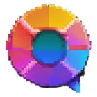 Instagram gradient logo sticker