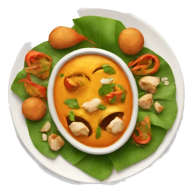 INDIAN FOOD ON A PLATE sticker