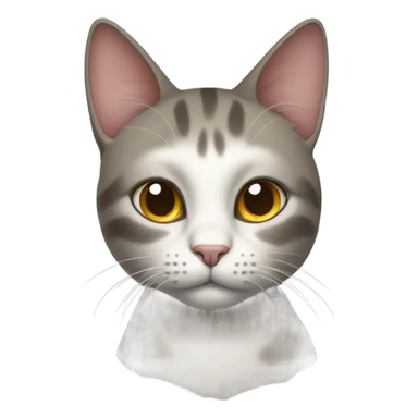 cat with hands around its neck sticker