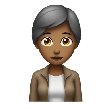 lonely woman on iphone sticker