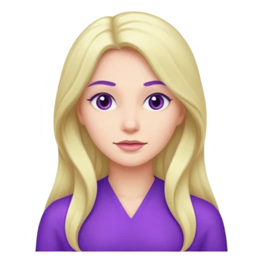 purple woman sticker