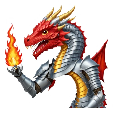 Caballero peleando contra dragón sticker