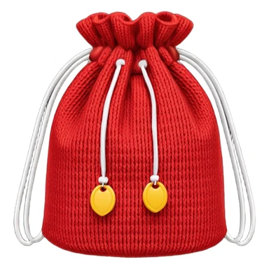 red Knitted Bag sticker