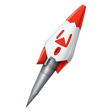 Soft tip dart transforming into a missile sticker