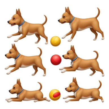 craeate me a series of emojis for those excersises (dog)

Nose
Sit
Lay down
Spin
Focus
Drop
Walk next to me sticker