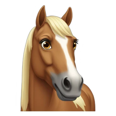 front-facing-horse sticker
