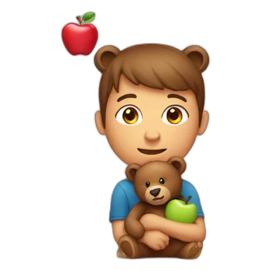 apple addict with bear sticker