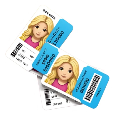 tickets of a Shakira concert sticker