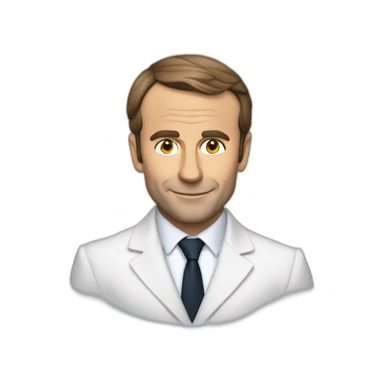 Macron qui fait Skeu Skeu sticker