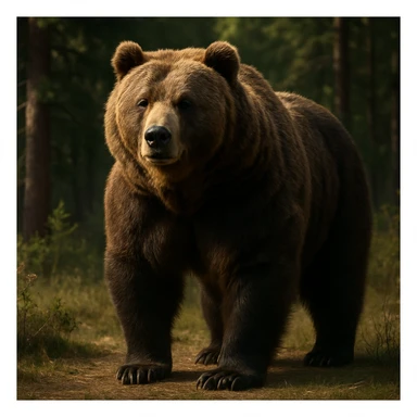 Grizzly bear sticker