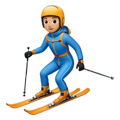 skiing sticker