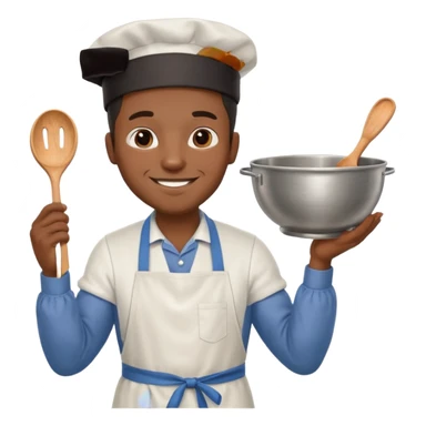 black man baker sticker