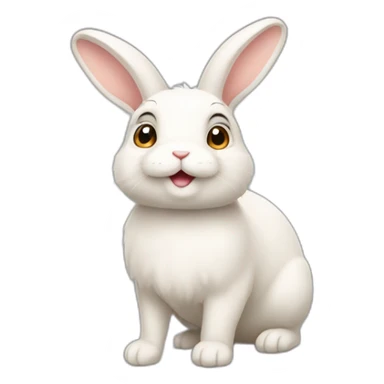 Lapin trop mignon sticker