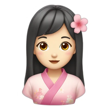 Kawaii japanese girl sticker