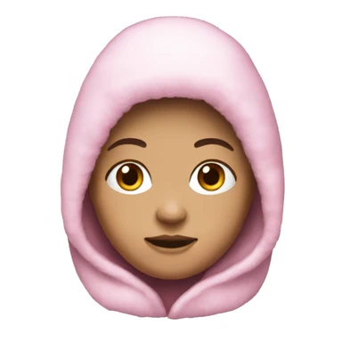Pink eskimo with white skin sticker
