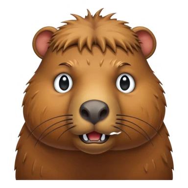 angry capybara sticker