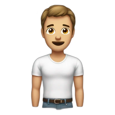 man frustrated from lack of sex sticker