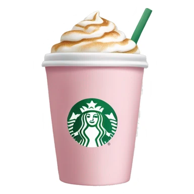 Light pink coffee Starbucks  sticker