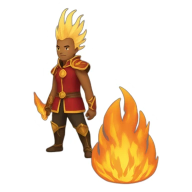 a firelord based on Avatar sticker
