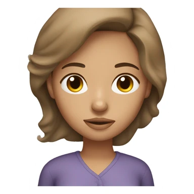 Light tan Brunette girl sleeping sticker