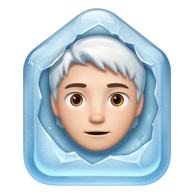 Person inside a ice sticker