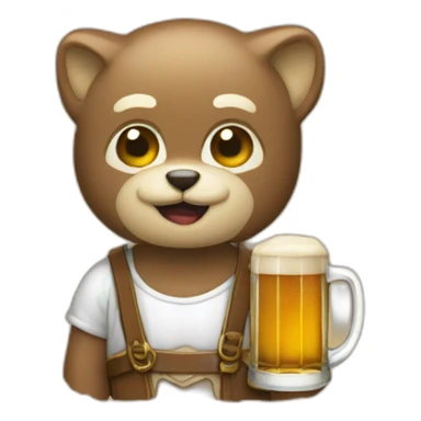 Chat qui bois de la biere sticker