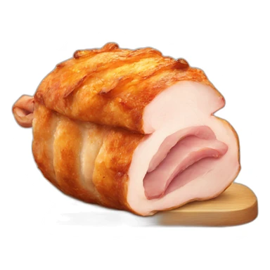 roast pork with crackling sticker