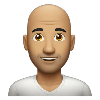 Cuban bald guy sticker
