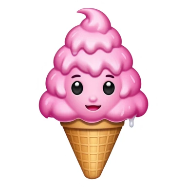 pink snow cone sticker