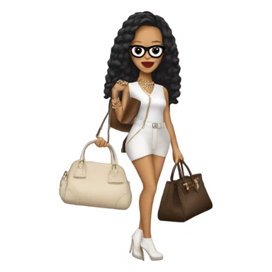 Rihanna with bag sticker