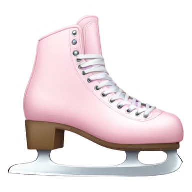 pastel pink ice skates sticker