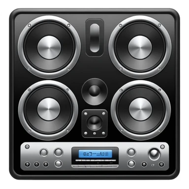 The high-end sound system sticker