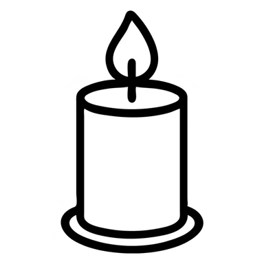 icon on the theme of yoga candle classes.  sticker