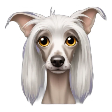 Ugly Chinese Crested Dog sticker