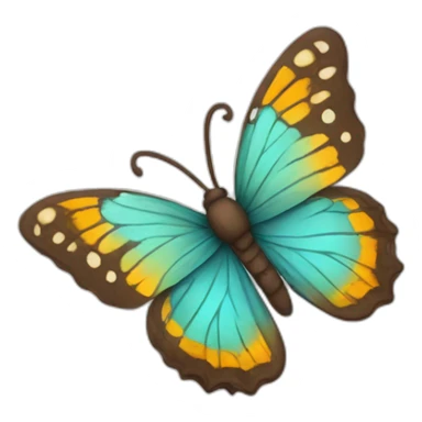 Calendário de borboleta sticker