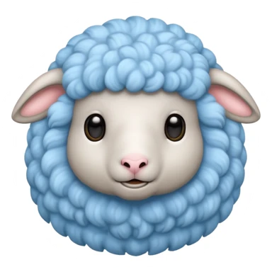 cute light blue sheep sticker