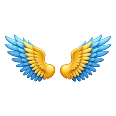 Wings right and left sticker