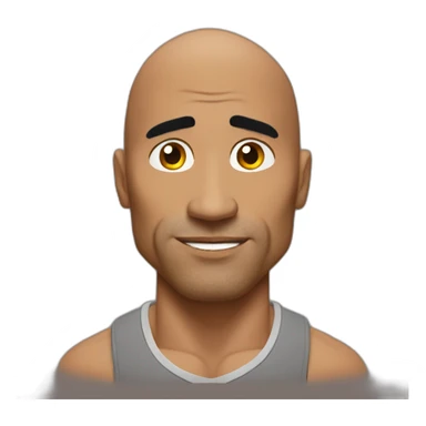 the rock with only one eyebrow raised sticker