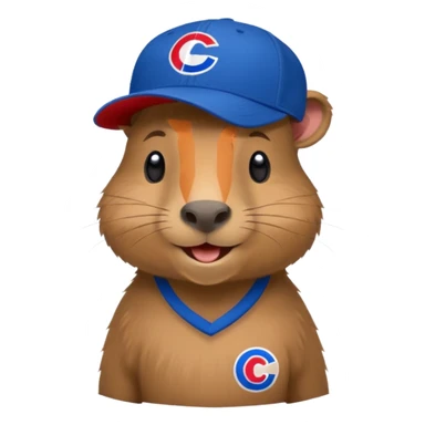 Capibara with a cruz azul cap sticker