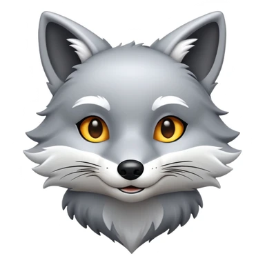 Zorro de plata sticker