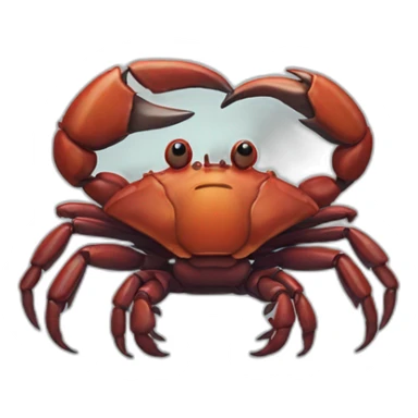 The crab of doom sticker