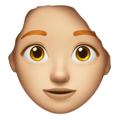 a ginger girl with freckles sticker