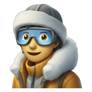 viagem na neve sticker